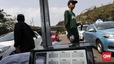 Pemantau kualitas udara global AirVisual menyatakan kualitas udara di DKI Jakarta pada Juni hingga awal Juli ini masuk dalam kategori tidak sehat. Berdasarkan data BMKG, sepanjang Juni hingga awal Juli kondisi udara di Jakarta mengindikasikan peningkatan konsentrasi partikel polutan. (CNNIndonesia/Safir Makki)