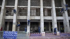 Tinjau Istiqlal, JK Jamin Renovasi Tak Ubah Bentuk Bangunan