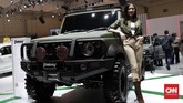 Suzuki Jimny salah mobil ikonik sepanjang pameran berlangsung. Para pengunjung sudah bisa memesan mini jip ini. (CNNIndonesia/Safir Makki)