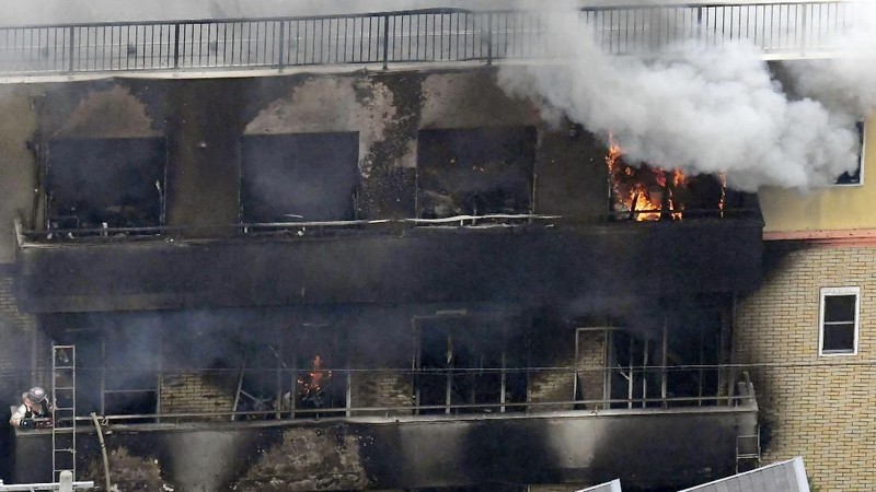 Studio animasi di Kyoto, Jepang, sengaja dibakar pada Kamis (18/7) menyebabkan puluhan orang diduga meninggal dan mengalami luka-luka.