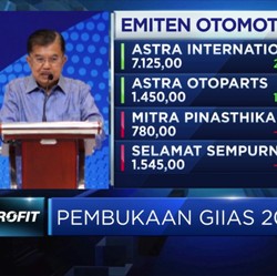Buka GIIAS, Wapres Singgung Mobil Listrik
