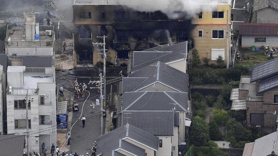 Studio animasi di Kyoto, Jepang, sengaja dibakar pada Kamis (18/7) menyebabkan puluhan orang diduga meninggal dan mengalami luka-luka.