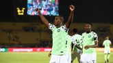 Laga baru berjalan tiga menit, Nigeria unggul 1-0 atas Tunisia melalui gol sang striker Odion Ighalo. (REUTERS/Sumaya Hisham)