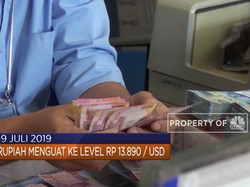 Rupiah Menguat Ke Level Rp 13.890/USD