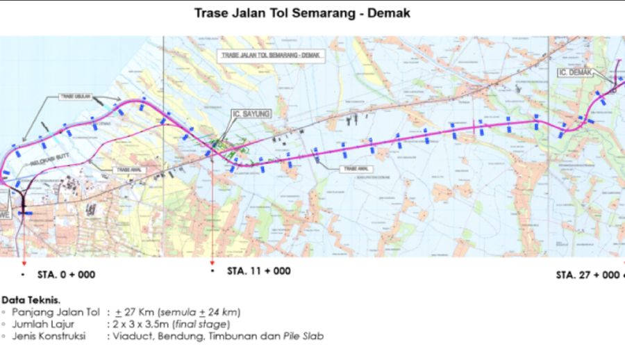 Tol tanggul Semarang-Demak ditargetkan selesai 2021.