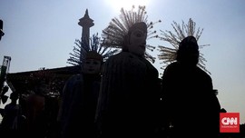 Warga DKI Rayakan Lebaran Betawi di Kawasan Monas