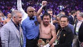 Setelah menang atas Keith Thurman, Manny Pacquiao dikabarkan akan menghadapi Amir Khan pada November 2019. (REUTERS/Joe Camporeale-USA TODAY Sports)