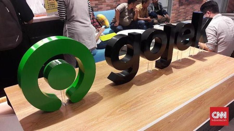 Logo Gojek (CNN Indonesia/Dini Nur Asih)