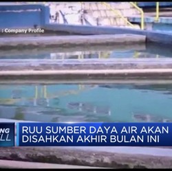 RUU Sumber Daya Air Akan Disahkan Akhir Bulan Ini