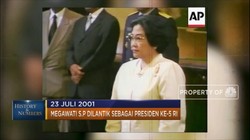 23 Juli 2001 Megawati Dilantik Sebagai Presiden Ke-5 RI