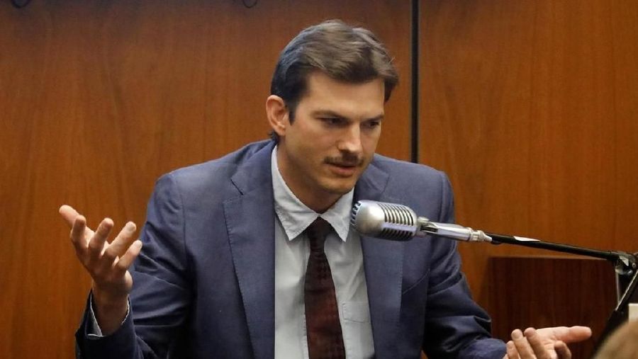 Actor Ashton Kutcher testifies at the murder trial of accused Serial killer Michael Thomas Gargiulo in Los Angeles, California, U.S., May 29, 2019. Genaro Molina/Pool via REUTERS