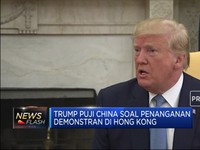 Trump Puji Cara China Tangani Unjuk Rasa Hong Kong