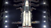 Organisasi Penelitian Luar Angkasa India (ISRO) akhirnya meluncurkan roket Chandrayaan-2 pada Senin (22/7) pukul 14.43 waktu setempat. (dok. Indian Space Research Organization via AP)
