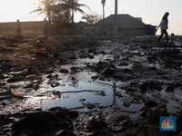 Pertamina Masih Hitung Ganti Rugi Tumpahan Minyak Karawang