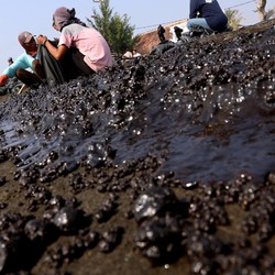 Ngeri! Wujud Pesisir Karawang yang Ternodai Minyak Pertamina