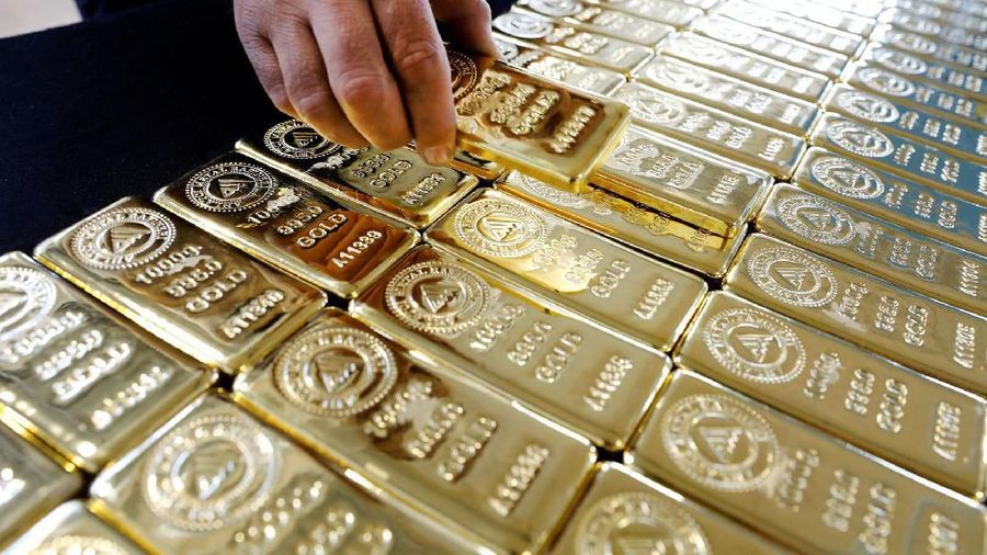 Harga emas acuan yang diproduksi PT Aneka Tambang Tbk (ANTM) naik Rp 3.000.
