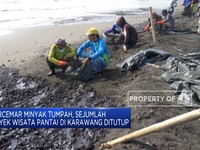 Tercemar Minyak Pertamina, Pantai Karawang Ditutup