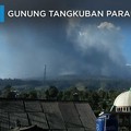 Penampakan Erupsi di Gunung Tangkuban Parahu
