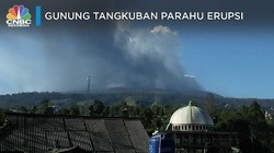 Penampakan Erupsi di Gunung Tangkuban Parahu