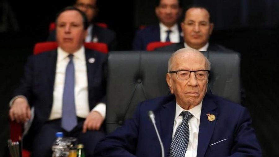 Presiden Joko Widodo (Jokowi) menyampaikan ucapan duka cita atas wafatnya Presiden Tunisia.
