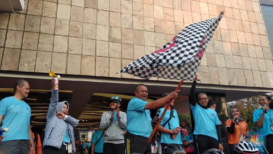 Bank Indonesia Gowes Transformasi Nusantara 2019 dengan tema 