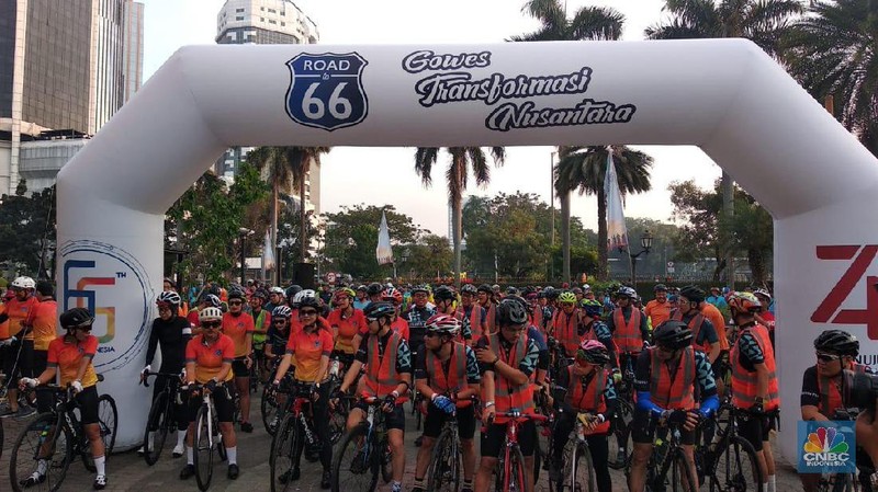 Bank Indonesia Gowes Transformasi Nusantara 2019 dengan tema 