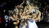 Banyuwangi Ethno Carnival (BEC) kembali digelar pada Minggu (28/7). Acara tahunan itu telah digelar sejak tahun 2011. (ANTARA FOTO/Budi Candra Setya)