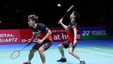 All Indonesian final terjadi di sektor ganda putra Japan Open 2019. Kevin Sanjaya Sukamuljo/Marcus Fernaldi Gideon bertemu Mohammad Ahsan/Hendra Setiawan. (dok.PBSI)