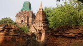 Pada tahun 1990an ribuan kuil yang rusak direstorasi oleh pihak militer Myanmar dan dibuka kembali sebagai objek wisata. (AFP Photo/Ye Aung Thu)