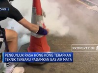 Begini Teknik Demonstran Hong Kong Padamkan Gas Air Mata
