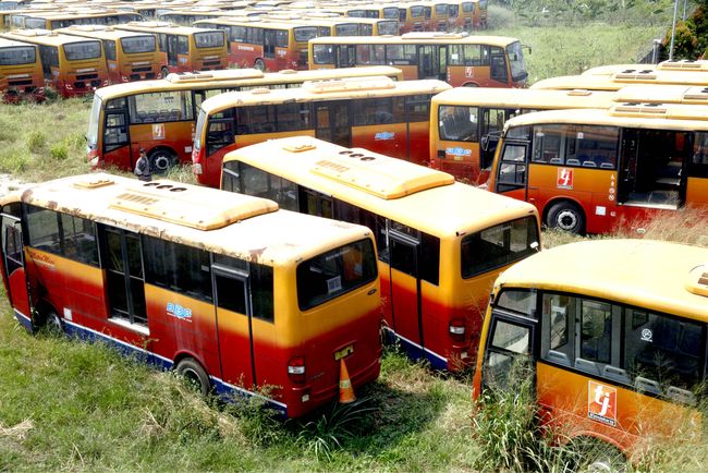 Polisi Tak Beri Pengamanan Khusus 'Bangkai' Bus TransJakarta