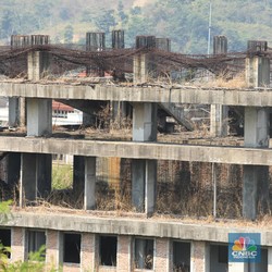 Gercep! Tim Menteri Jokowi Sidak ke Proyek Mangkrak Hambalang