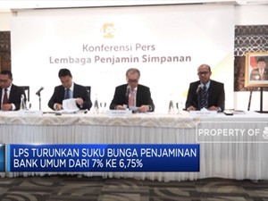 Suku Bunga Penjaminan Turun 25 BPS