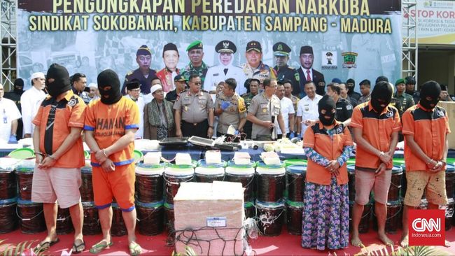 Polda Jatim Ringkus Sindikat Narkoba Malaysia di Madura