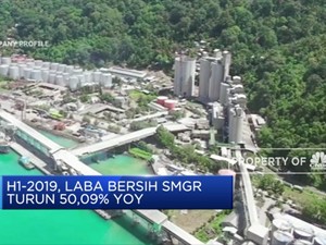 Beban Meningkat, SMGR Catat Penurunan Laba 50,09%
