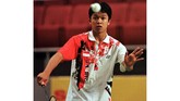 Talenta besar Taufik Hidayat mulai terlihat usai menjuarai Kejuaraan Junior Bulutangkis Asia pada 1997 di Manila, Filipina. (ROSLAN RAHMAN/AFP)