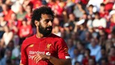 Mohamed Salah yang baru kembali dari masa istirahat usai membela Mesir di Piala Afrika dipercaya tampil selama 45 menit. (REUTERS/Denis Balibouse)