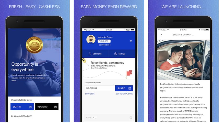 Pemain industri transportasi online akan semakin bertambah dengan kehadiran Bitcar, asal Malaysia.