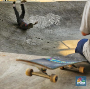 Skatepark Slipi Rp 800 Juta, Belum Diresmikan Malah Rusak