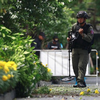 Penampakan Bangkok Usai Ledakan Bom Rakitan