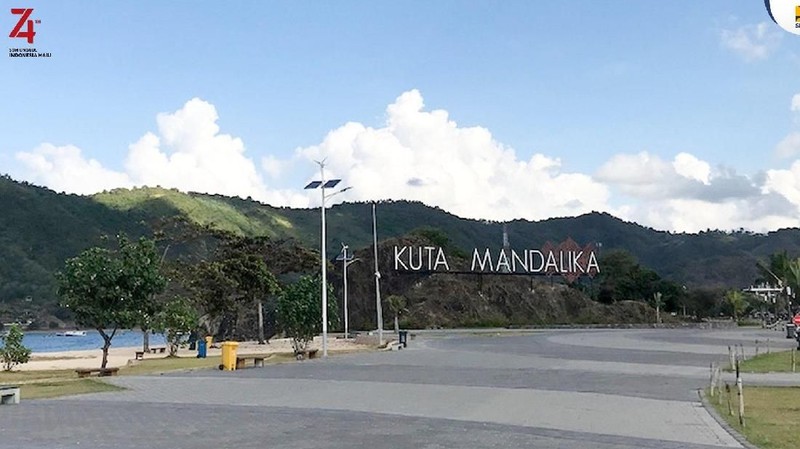 Tampilan infrastruktur Mandalika, provinsi NTB, yang akan menjadi salah satu sirkuit penyelenggara MotoGP.