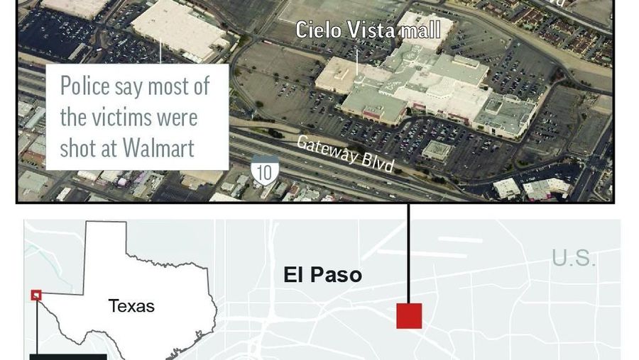 Penembakan terjadi di salah satu gerai Walmart, El Paso, Texas, Amerika Serikat, Minggu (4/8/2019) pagi WIB.