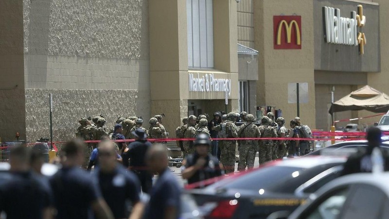 Penembakan terjadi di salah satu gerai Walmart, El Paso, Texas, Amerika Serikat, Minggu (4/8/2019) pagi WIB.