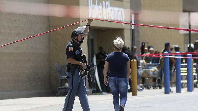 Penembakan terjadi di salah satu gerai Walmart, El Paso, Texas, Amerika Serikat, Minggu (4/8/2019) pagi WIB.