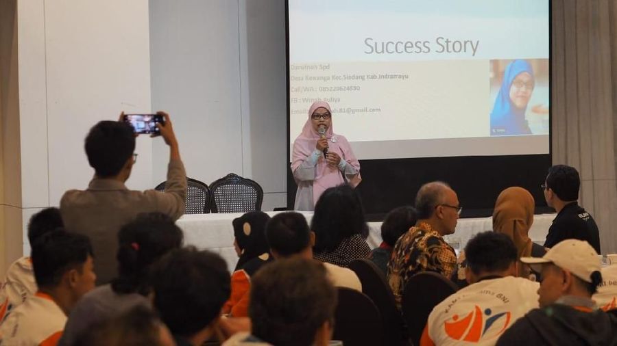 Darwinah berbagi kisah suksesnya sebagai TKW yang kini menjadi pengusaha