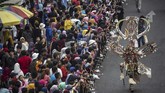 Pembukaan JFC 2019 dilangsungkan di halaman Kantor Pemerintah Kabupaten Jember, Jawa Timur. (JUNI KRISWANTO / AFP)