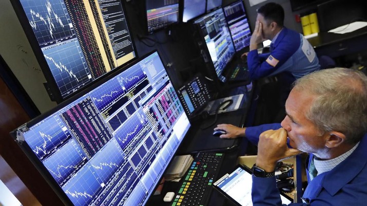 Wall Street Dibuka Variatif, Dow Jones Drop Hingga 100 Poin