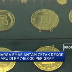 Harga Emas Rekor, Saham Antam Melesat