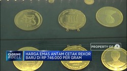 Harga Emas Rekor, Saham Antam Melesat