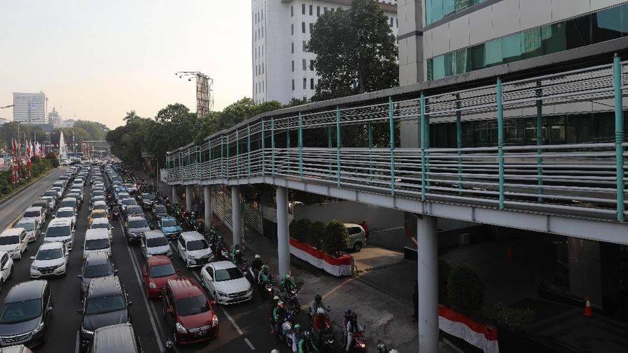 Ilustrasi Gedung Perkantoran di Jakarta  kementerian (CNBC Indonesia/Muhammad Sabki)